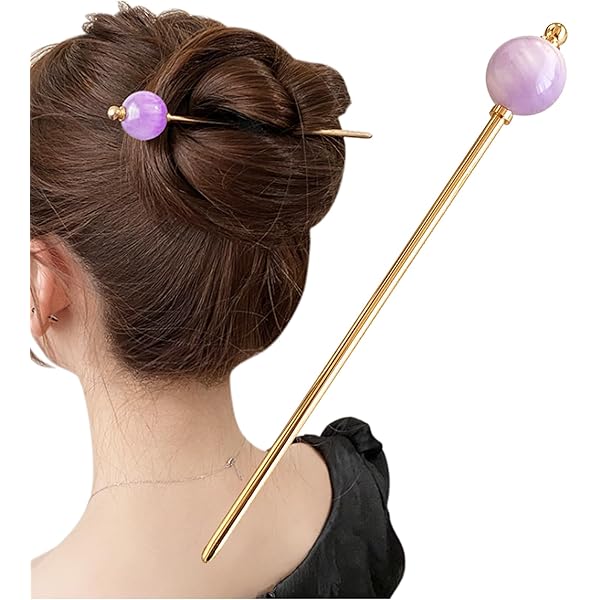 Amazon | PITAPURO かんざし u字型 4個セット u字コーム 玉飾り付き